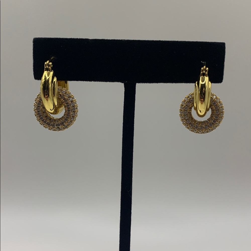 14K Gold-Plated Versatile Hoop Earrings